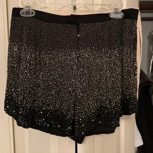 Haute Hippie Beaded Shorts